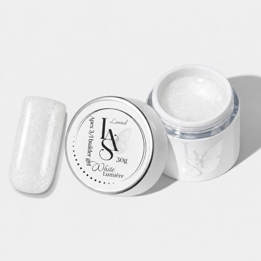 Limitált - Apex 3/1 Builder gel Lumiére kollekció - White Lumiére